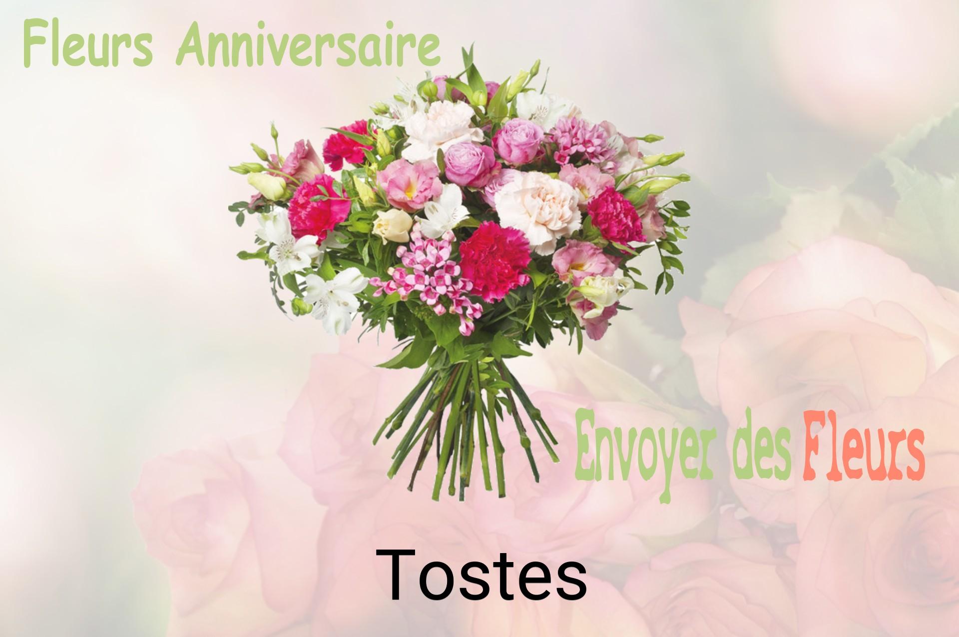 Bouquet de fleurs d’anniversaire livré à Tostes
