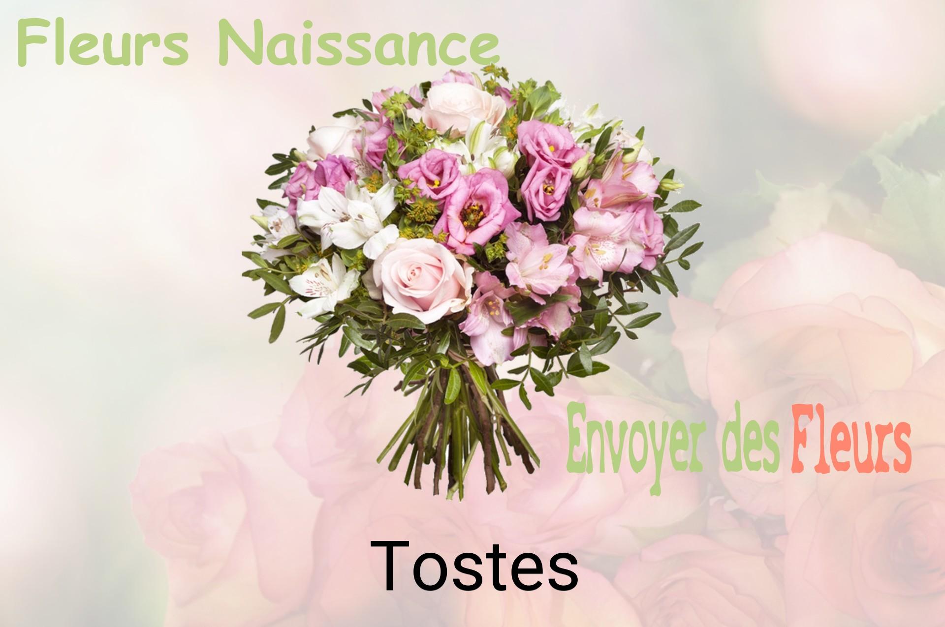Bouquet de fleurs de naissance livré à Tostes